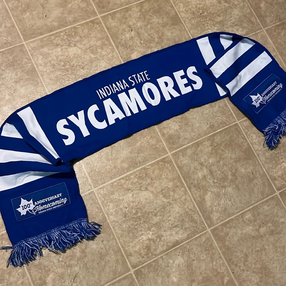 NCAA Indiana State Sycamores 100th anniversary homecoming blue white striped SS